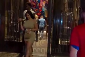 泡椒与嫂子丹妮拉早前出门参加聚餐时被拍到的视频片段！?